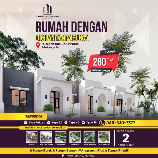 Rumah 200 Jutaan di Karangploso Malang | GME